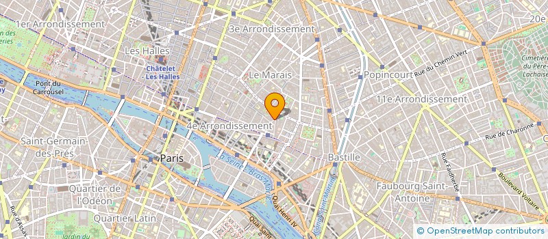 localisation de l'entreprise CERCLE DU MARAIS  PARIS