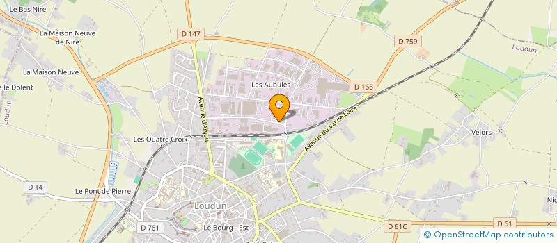 localisation de l'entreprise CERCLE DU POITOU à LOUDUN