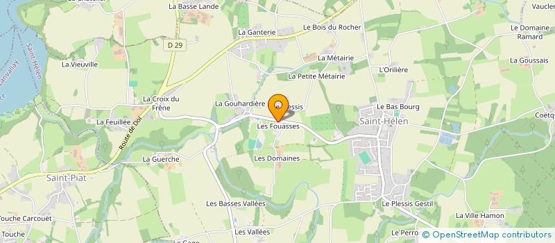 localisation de l'entreprise CERCLE DU POUDOUVRE ET BALLETS POPULAIRES DU PAYS DE RANCE  QUEVERT