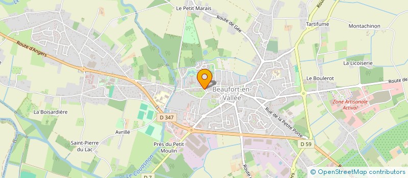 localisation de l'entreprise CERCLE DU PROGRES  BRISSAC LOIRE AUBANCE