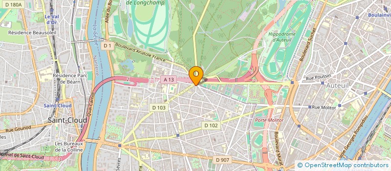 localisation de l'entreprise CERCLE DU VEDANTA à BOULOGNE-BILLANCOURT