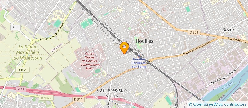 localisation de l'entreprise CERCLE DUMAS HAITI-FRANCE  HOUILLES