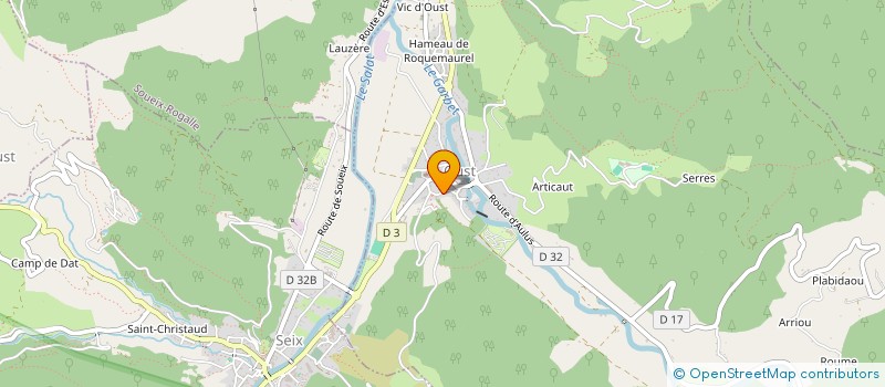 localisation de l'entreprise CERCLE ECHIQUEEN DU VALIER à OUST