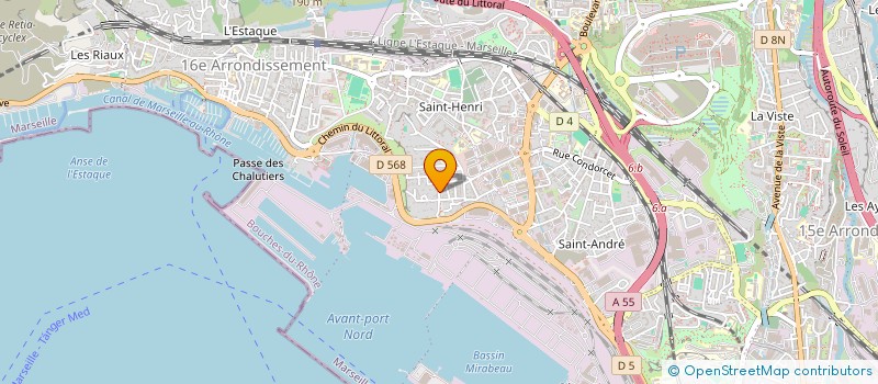 localisation de l'entreprise CERCLE ECOLOGIQUE NEO PLANETE (CENP) à MARSEILLE