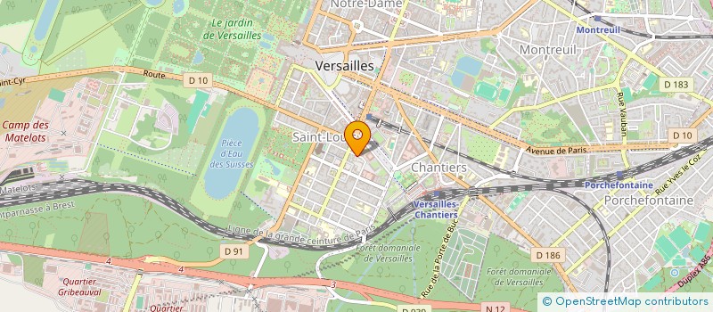 localisation de l'entreprise CERCLE ECONOMIQUE DES AGENCES GROUPISTES à VERSAILLES