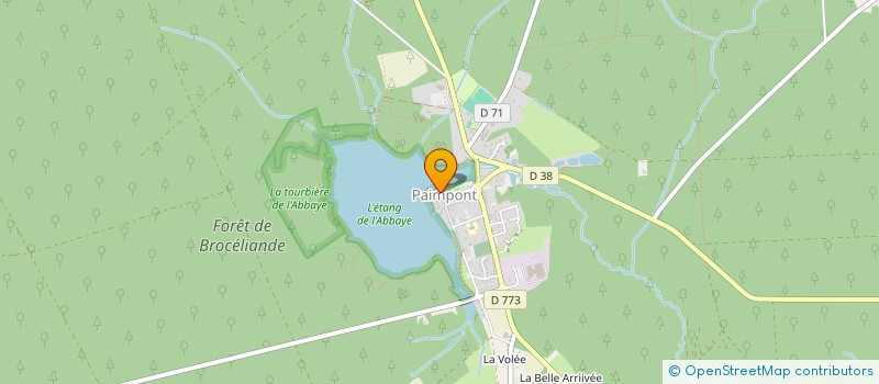 localisation de l'entreprise CERCLE EN BROCELIANDE  PAIMPONT