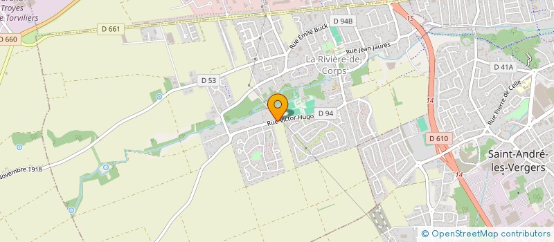 localisation de l'entreprise CERCLE EQUESTRE DE LA FERMETTE à LA RIVIERE-DE-CORPS
