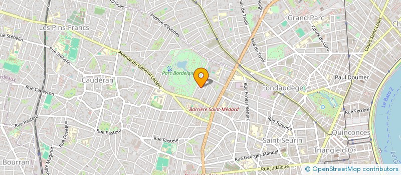 localisation de l'entreprise CERCLE EQUESTRE DES DEUX RIVES  BORDEAUX