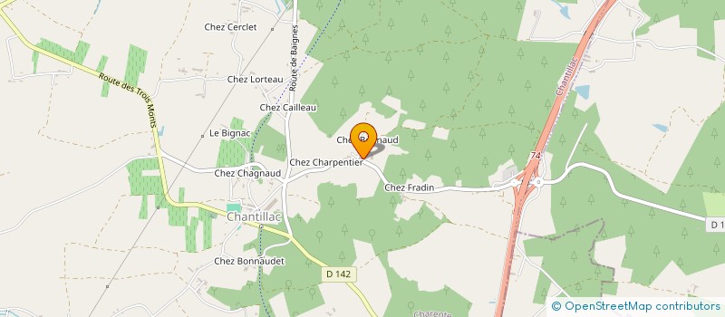 localisation de l'entreprise CERCLE ET FILLES à CHANTILLAC