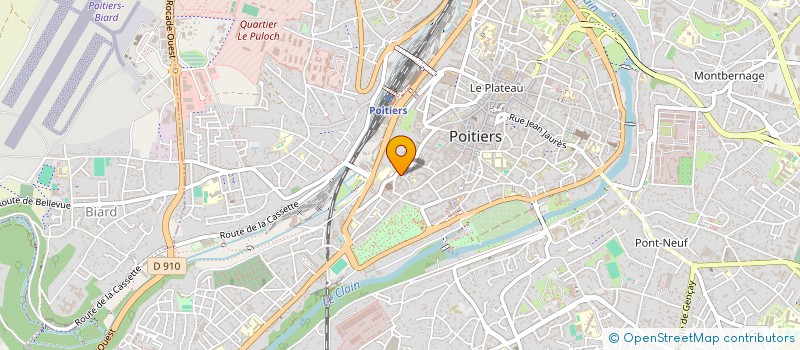 localisation de l'entreprise CERCLE ETUDE POITEVIN EN IMPLANTOLOGIE ORALE à POITIERS