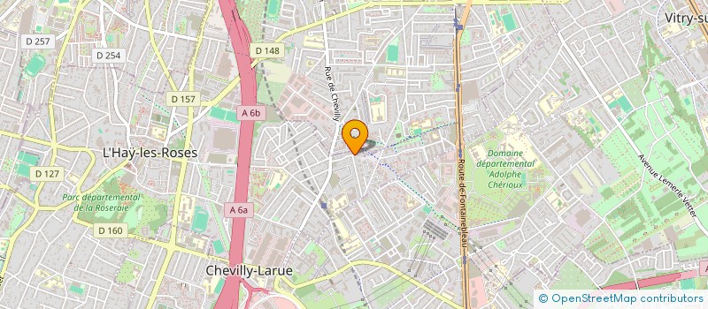 localisation de l'entreprise CERCLE FAMILIAL CE.FA  L'HAY-LES-ROSES