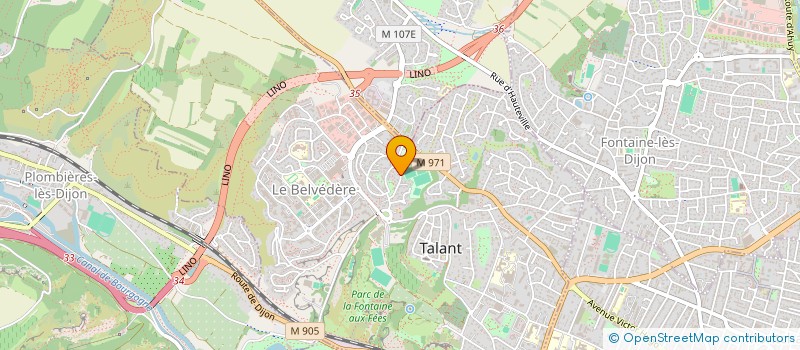 localisation de l'entreprise CERCLE FOOTBALL TALANT  TALANT