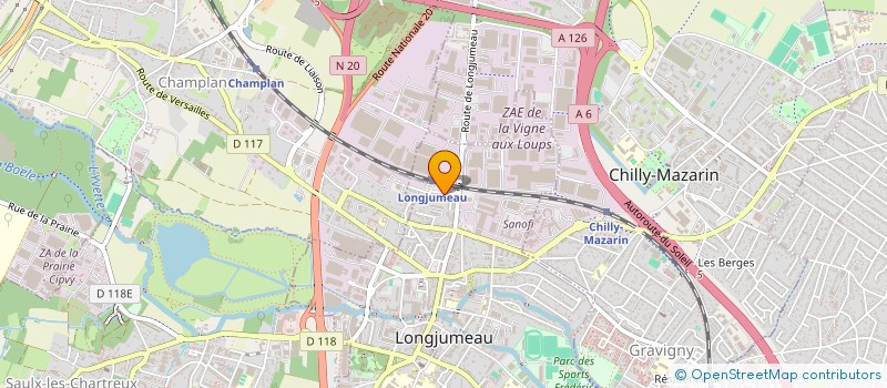 localisation de l'entreprise CERCLE FRANCILIEN DE TAI CHI CHUHIV à LONGJUMEAU