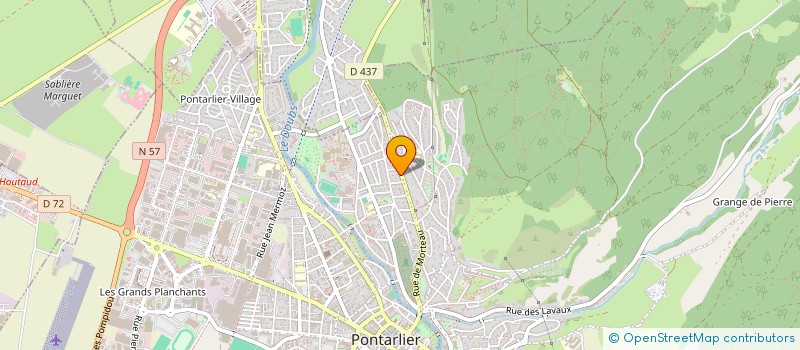 localisation de l'entreprise CERCLE FUDOSHIN  PONTARLIER