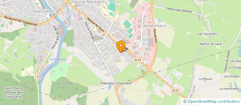 localisation de l'entreprise CERCLE GENEALOGIQUE DE LA MAYENNE à LAVAL