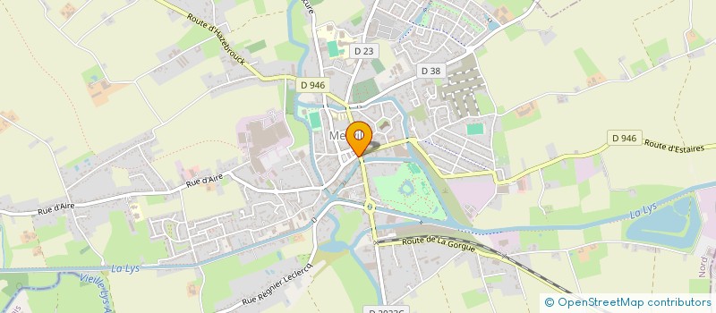 localisation de l'entreprise CERCLE GENEALOGIQUE DE LA VALLEE DE LA LYS  MERVILLE