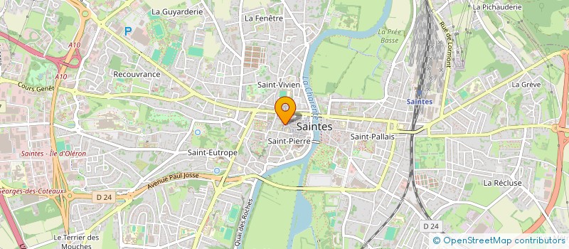 localisation de l'entreprise CERCLE GENEALOGIQUE DE SAINTONGE  SAINTES