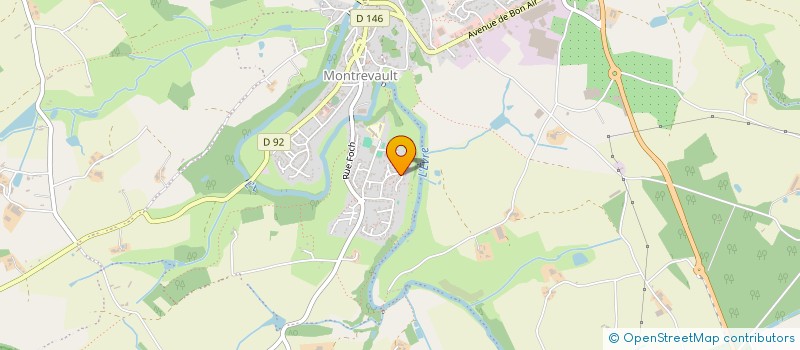 localisation de l'entreprise CERCLE GENEALOGIQUE DES HAUTES MAUGES à MONTREVAULT-SUR-EVRE