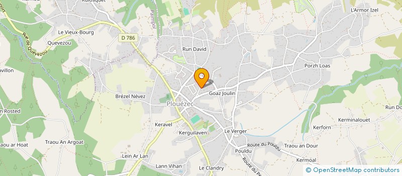 localisation de l'entreprise CERCLE GENEALOGIQUE DU GOELO  PLOUEZEC