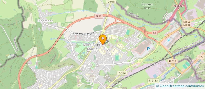 localisation de l'entreprise CERCLE GENEALOGIQUE DU PAYS DE LONGWY  MONT-SAINT-MARTIN