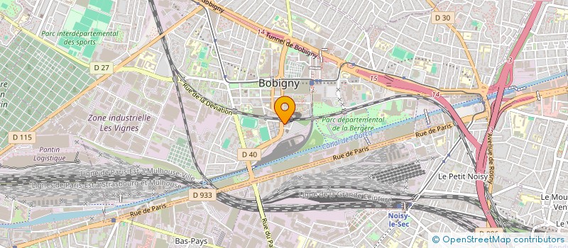 localisation de l'entreprise CERCLE GENEALOGIQUE EST PARISIEN  BOBIGNY