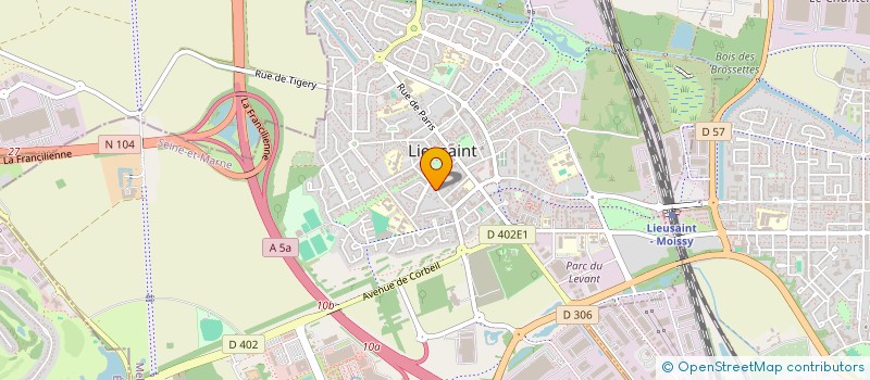 localisation de l'entreprise CERCLE GYMNIQUE LIEUSAINTAIS  LIEUSAINT