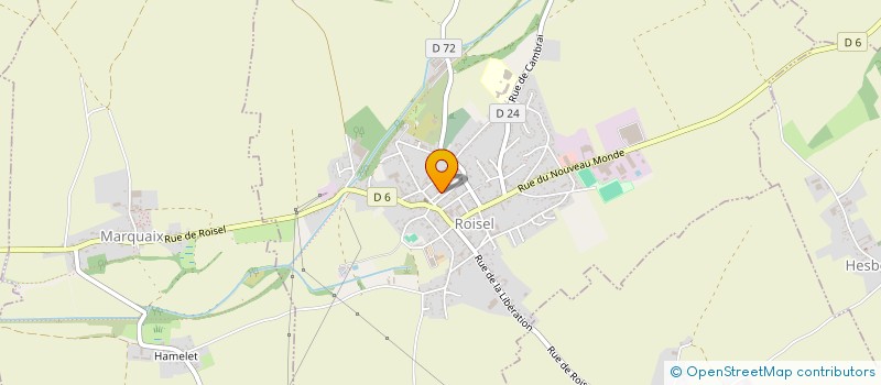 localisation de l'entreprise CERCLE HALTERO FORCE MUSCULATION ROISEL  ROISEL