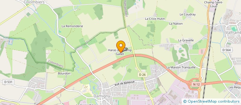 localisation de l'entreprise CERCLE HIPPIQUE ALENCONNAIS EC à DAMIGNY