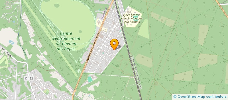 localisation de l'entreprise CERCLE HIPPIQUE DES TROIS FORETS  CHANTILLY