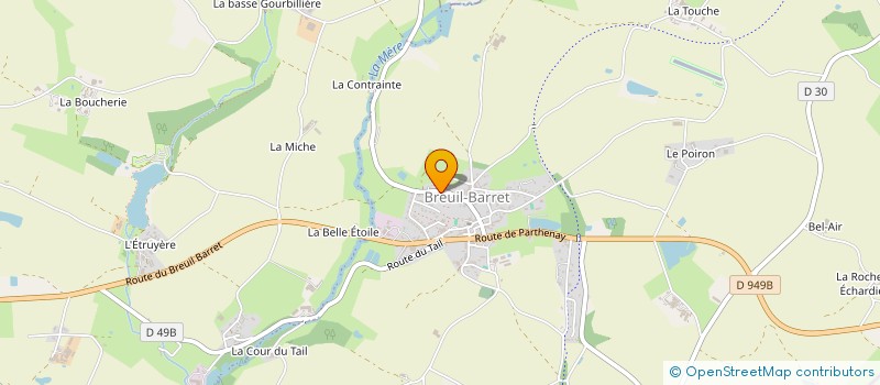 localisation de l'entreprise CERCLE HISTOIRE ETUDES LOCALES LA CHATAIGNERAIE ET SA REGION à LA CHATAIGNERAIE