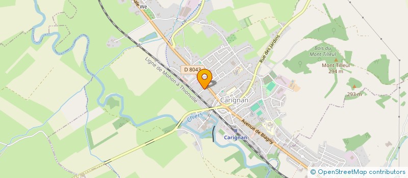 localisation de l'entreprise CERCLE HISTORIQUE ET ARTISTIQUE YVOISIEN  CARIGNAN