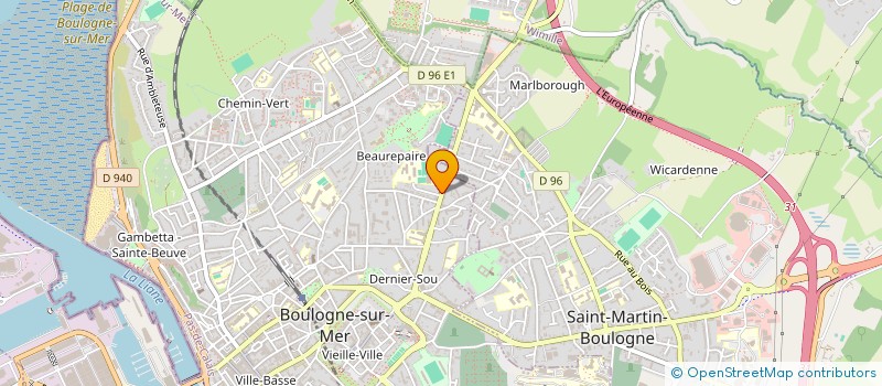 localisation de l'entreprise CERCLE IMMOBILIER à BOULOGNE-SUR-MER