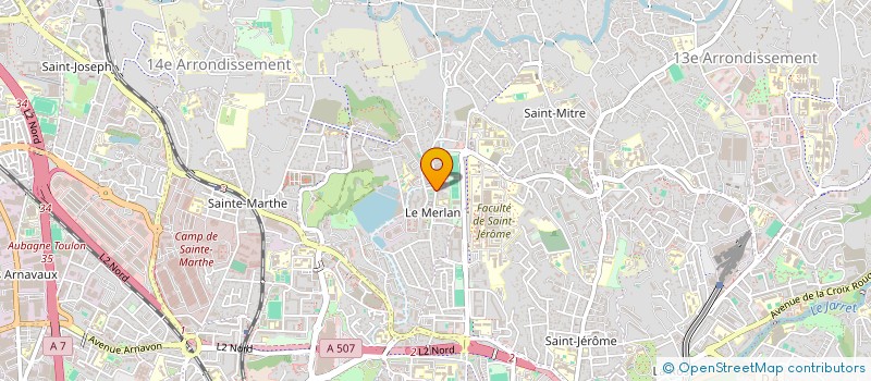 localisation de l'entreprise CERCLE INDEPENDANCE DU MERLAN à MARSEILLE