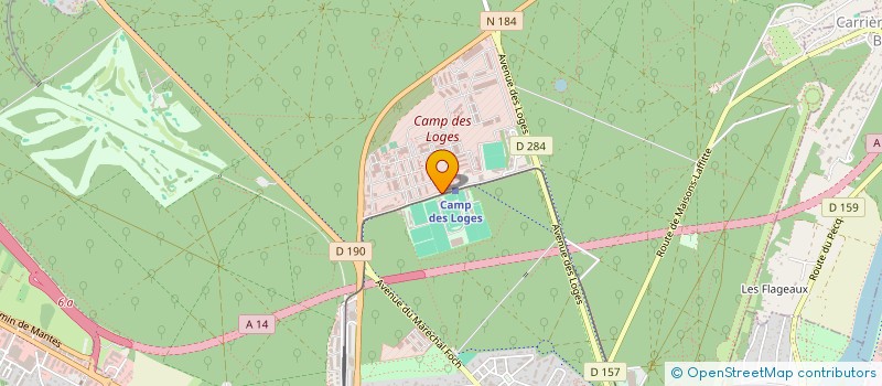 localisation de l'entreprise CERCLE INTERARMEES EST DE LA BASE DE DEFENSE D'ILE DE FRANCE à SAINT-GERMAIN-EN-LAYE