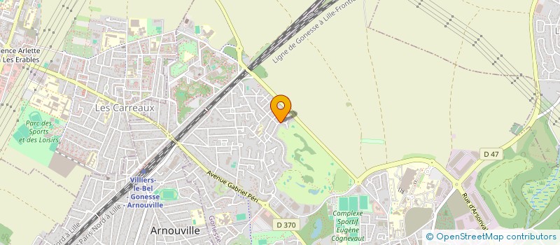 localisation de l'entreprise CERCLE INTERDISCIPLINAIRE DU MOUVEMENT ET DE L EXPERTISE SPORTIVE  GONESSE