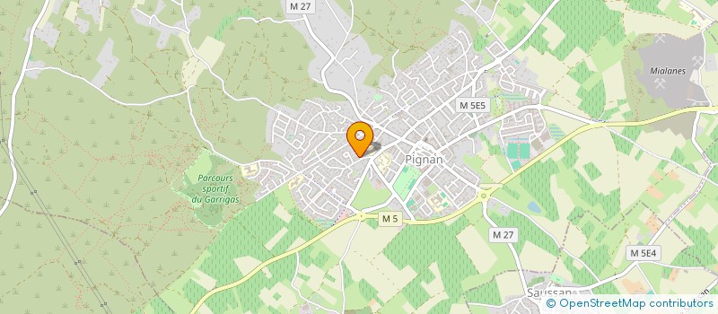 localisation de l'entreprise CERCLE JACQUES COEUR à PIGNAN