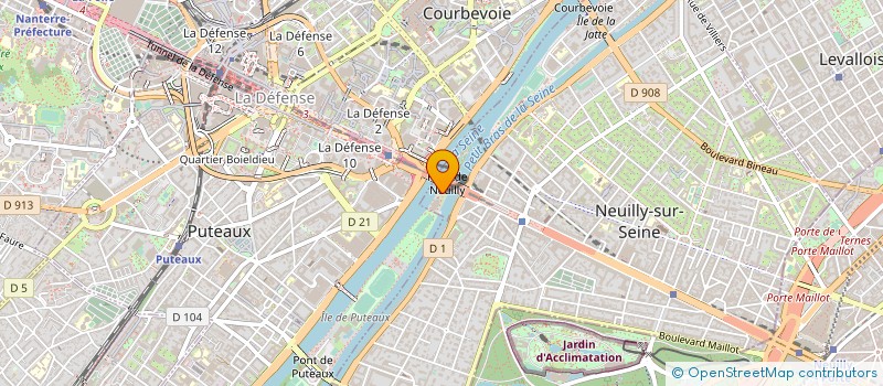 localisation de l'entreprise CERCLE JUDO DE NEUILLY à NEUILLY-SUR-SEINE