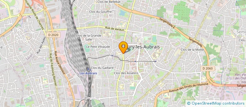 localisation de l'entreprise CERCLE JULES FERRY - NATATION  FLEURY-LES-AUBRAIS
