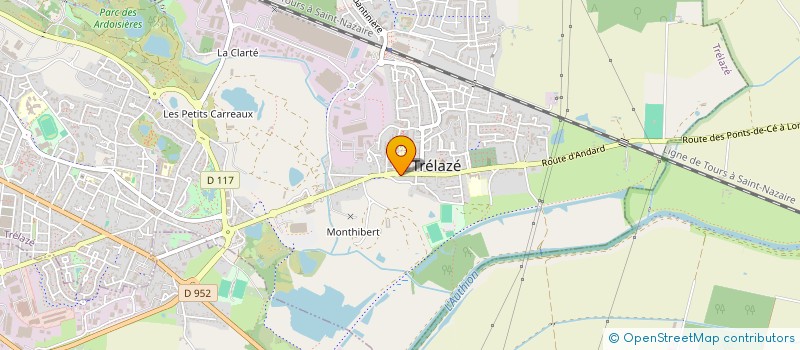 localisation de l'entreprise CERCLE LA BRETONNE BUVETTE  TRELAZE