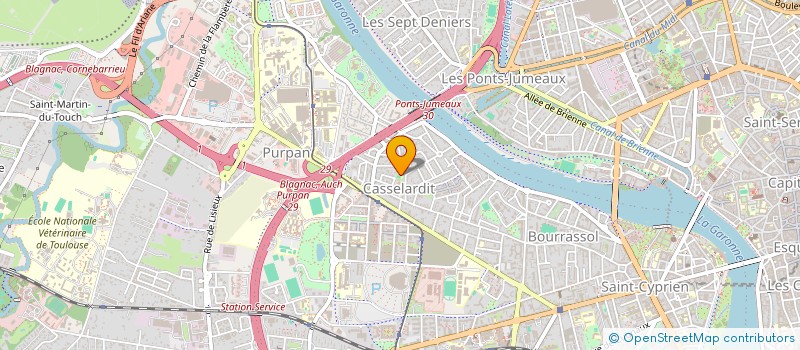 localisation de l'entreprise CERCLE LAIQUE CASSELARDIT à TOULOUSE