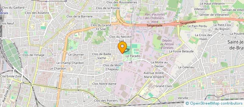localisation de l'entreprise CERCLE LAIQUE DES TOURELLES D'ORLEANS HOCKEY SUR GAZON ET EN SALLE à ORLEANS