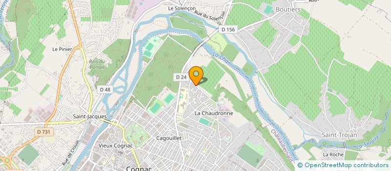 localisation de l'entreprise CERCLE LAIQUE DU COGNACAIS/UNIVERSITE INTER AGES à COGNAC
