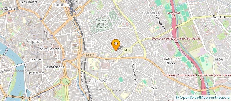 localisation de l'entreprise CERCLE LAIQUE JEAN CHAUBET à TOULOUSE