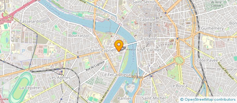 localisation de l'entreprise CERCLE LAIQUE SAINT CYPRIEN à TOULOUSE