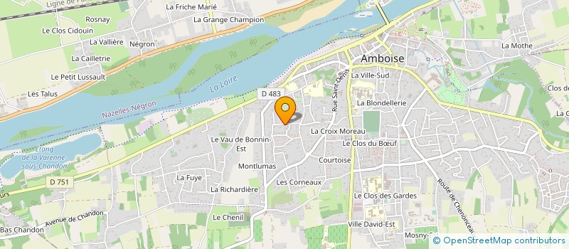 localisation de l'entreprise CERCLE LAVOISIER POUR LA RECHERCHE ET L'INNOVATION à AMBOISE