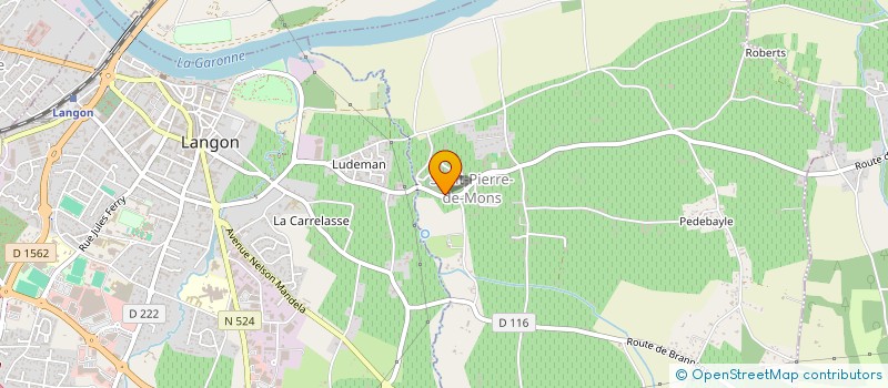 localisation de l'entreprise CERCLE LES AMIS REUNIS  LEOGEATS