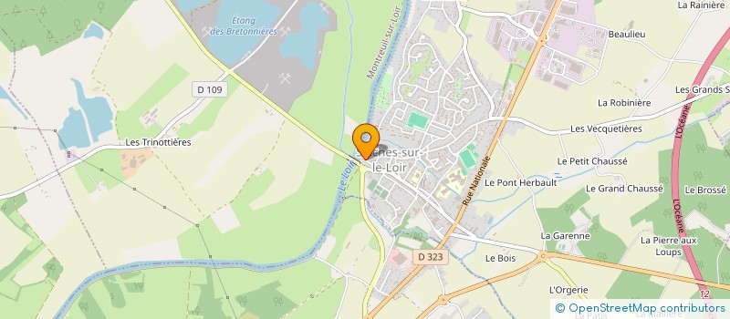 localisation de l'entreprise CERCLE LES LABOUREURS BUVETTE  LOIRE-AUTHION