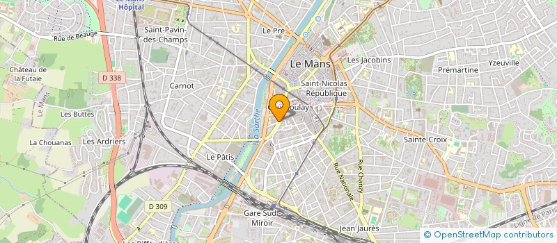 localisation de l'entreprise CERCLE LITTERAIRE LA MEDIATHEQUE DU MANS à LE MANS
