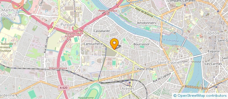 localisation de l'entreprise CERCLE LITTERAIRE LES GOURMETS DE LETTRES à TOULOUSE
