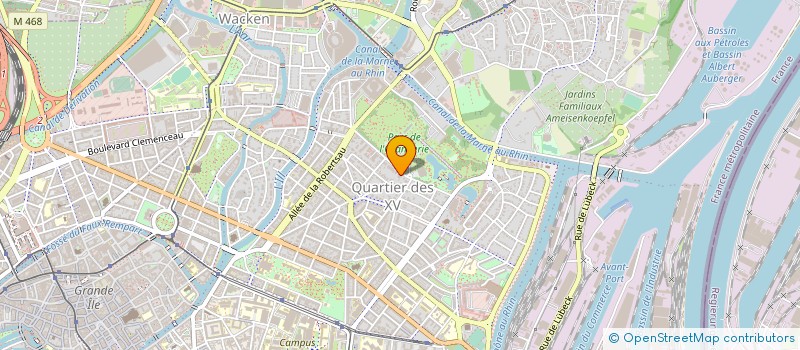 localisation de l'entreprise CERCLE LITTERAIRE PHILANTROPIQUE à STRASBOURG
